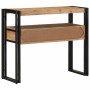Mesa Consola Marrón 90 x 33 x 75 cm madera maciza de acacia