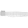 Perrera exterior con techo acero galvanizado plata 10x10x2,5 m von vidaXL, Hundehütten und Zäune - Ref: Foro24-3190481, Preis...