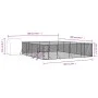 Perrera exterior con techo acero galvanizado plata 10x10x2,5 m by vidaXL, Dog kennels and fences - Ref: Foro24-3190481, Price...