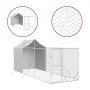 Perrera de exterior con toldo acero galvanizado plata 2x6x2,5 m by vidaXL, Dog kennels and fences - Ref: Foro24-3190475, Pric...