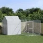 Außenzwinger mit verzinktem Stahldach silber 4x4x2,5 m von vidaXL, Hundehütten und Zäune - Ref: Foro24-3190478, Preis: 306,44...
