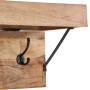 Perchero Marrón 73 x 19 x 23 cm Madera maciza de Acacia