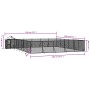 Perrera exterior con toldo acero galvanizado plata 12x12x2,5 m von vidaXL, Hundehütten und Zäune - Ref: Foro24-3190474, Preis...