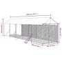 Perrera de exterior con toldo acero galvanizado plata 2x10x2,5m by vidaXL, Dog kennels and fences - Ref: Foro24-3190492, Pric...