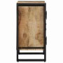 Armario para Zapatos con estante Negro Madera maciza de Mango