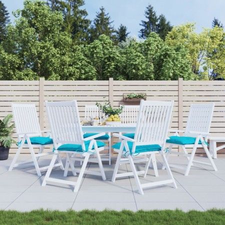 Stuhlkissen 6 Stück Türkiser Oxford-Stoff 50x50x7 cm von vidaXL, Kissen für Stühle und Sofas - Ref: Foro24-361563, Preis: 47,...