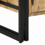 Armario para Zapatos con estante Negro Madera maciza de Mango