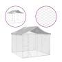 Außenzwinger mit verzinktem Stahldach silber 3x3x2,5 m von vidaXL, Hundehütten und Zäune - Ref: Foro24-3190486, Preis: 251,92...