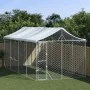 Außenzwinger mit silberverzinkter Stahlmarkise 3x6x2,5 m von vidaXL, Hundehütten und Zäune - Ref: Foro24-3190488, Preis: 412,...
