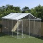 Außenzwinger mit silberverzinkter Stahlmarkise 3x6x2,5 m von vidaXL, Hundehütten und Zäune - Ref: Foro24-3190488, Preis: 412,...