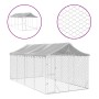 Außenzwinger mit silberverzinkter Stahlmarkise 3x6x2,5 m von vidaXL, Hundehütten und Zäune - Ref: Foro24-3190488, Preis: 412,...