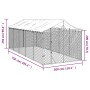 Außenzwinger mit silberverzinktem Stahldach 3x7,5x2,5 m von vidaXL, Hundehütten und Zäune - Ref: Foro24-3190489, Preis: 492,8...