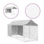 Außenzwinger mit silberverzinkter Stahlmarkise 2x6x2,5 m von vidaXL, Hundehütten und Zäune - Ref: Foro24-3190491, Preis: 338,...