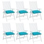 Stuhlkissen 6 Stück Türkiser Oxford-Stoff 50x50x7 cm von vidaXL, Kissen für Stühle und Sofas - Ref: Foro24-361563, Preis: 47,...