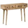 Mesa consola de madera maciza de mango 110x30x75 cm