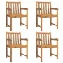 Sillas de jardín 4 uds madera maciza de acacia 56x55,5x90 cm von vidaXL, Gartenstühle - Ref: Foro24-3206272, Preis: 335,48 €,...