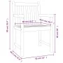 Sillas de jardín 4 uds madera maciza de acacia 56x55,5x90 cm von vidaXL, Gartenstühle - Ref: Foro24-3206272, Preis: 335,48 €,...