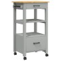 Carrito de cocina MONZA madera maciza de pino 48x40x90 cm