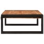 Estante de baño 65 x 50 x 23 cm Madera maciza de mango y hierro