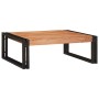 Estante de baño 65 x 50 x 23 cm Madera maciza de mango y hierro