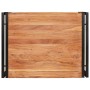 Estante de baño 65 x 50 x 23 cm Madera maciza de mango y hierro