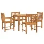Garden dining set 5 pieces solid acacia wood by vidaXL, Garden sets - Ref: Foro24-3206276, Price: 451,22 €, Discount: %