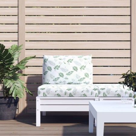 Cojines para palés 2 unidades tela Oxford estampado de hojas von vidaXL, Kissen für Stühle und Sofas - Ref: Foro24-361769, Pr...