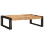 Estante de baño 80 x 50 x 23 cm Madera maciza de mango y hierro