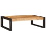 Estante de baño 80 x 50 x 23 cm Madera maciza de mango y hierro