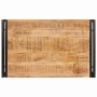 Estante de baño 80 x 50 x 23 cm Madera maciza de mango y hierro
