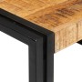 Estante de baño 80 x 50 x 23 cm Madera maciza de mango y hierro