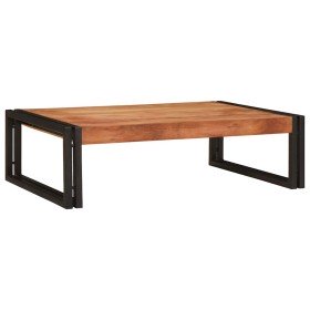 Estante de baño 80 x 50 x 23 cm Madera maciza de mango y hierro