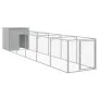 Hundehütte aus hellgrauem verzinktem Stahl 110x609x110cm von vidaXL, Hundehütten - Ref: Foro24-3189085, Preis: 323,90 €, Raba...