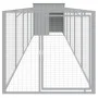 Hundehütte aus hellgrauem verzinktem Stahl 110x609x110cm von vidaXL, Hundehütten - Ref: Foro24-3189085, Preis: 323,90 €, Raba...