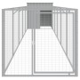 Hundehütte aus hellgrauem verzinktem Stahl 110x609x110cm von vidaXL, Hundehütten - Ref: Foro24-3189085, Preis: 343,48 €, Raba...