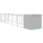 Hundehütte aus hellgrauem verzinktem Stahl 110x609x110cm von vidaXL, Hundehütten - Ref: Foro24-3189085, Preis: 323,90 €, Raba...