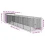 Hundehütte aus hellgrauem verzinktem Stahl 110x609x110cm von vidaXL, Hundehütten - Ref: Foro24-3189085, Preis: 323,90 €, Raba...