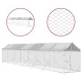 Außenzwinger mit silberverzinkter Stahlmarkise 2x14x2,5m von vidaXL, Hundehütten und Zäune - Ref: Foro24-3190485, Preis: 664,...
