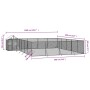 Außenzwinger mit verzinktem Stahldach silber 10x8x2,5m von vidaXL, Hundehütten und Zäune - Ref: Foro24-3190473, Preis: 649,36...