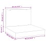 Cojines para palés 2 unidades tela Oxford estampado de hojas von vidaXL, Kissen für Stühle und Sofas - Ref: Foro24-361769, Pr...