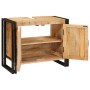 Mueble para lavabo de baño Madera maciza de Mango y Hierro