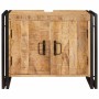 Mueble para lavabo de baño Madera maciza de Mango y Hierro