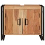 Mueble para lavabo de baño Madera maciza de Acacia y Hierro