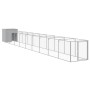 Hundezwinger aus hellgrauem verzinktem Stahl 110x1017x110cm von vidaXL, Hundehütten - Ref: Foro24-3189087, Preis: 503,57 €, R...