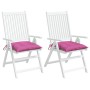 Gartenstuhlkissen 2 Stk. rosa Oxford-Stoff 50x50x7 cm von vidaXL, Kissen für Stühle und Sofas - Ref: Foro24-361558, Preis: 27...