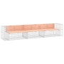 Gabionen-Design-Gartenbank aus Douglasienholz, 347 x 71 x 65,5 cm von vidaXL, Gartenbänke - Ref: Foro24-3196255, Preis: 399,1...