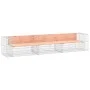 Gabionen-Design-Gartenbank aus Douglasienholz, 347 x 71 x 65,5 cm von vidaXL, Gartenbänke - Ref: Foro24-3196255, Preis: 419,8...