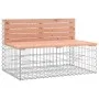Gabionen-Design-Gartenbank aus Douglasienholz, 347 x 71 x 65,5 cm von vidaXL, Gartenbänke - Ref: Foro24-3196255, Preis: 419,8...