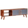 Grauer TV-Schrank aus Sheesham-Massivholz, 140 x 30 x 35 cm von vidaXL, TV-Möbel - Ref: Foro24-286369, Preis: 181,66 €, Rabat...