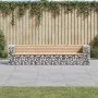 Garden bench design with solid pine wood gabions 287x71x65.5 cm by vidaXL, garden benches - Ref: Foro24-3196251, Price: 346,0...